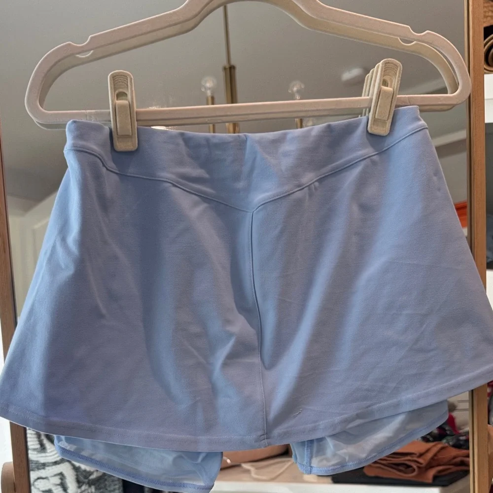 Alo Light Blue Mini Skirt